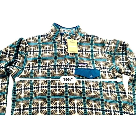 Patagonia Women Lightweight Synchilla SnapT Pullover Snow Beam Pale Periwinkle M - Picture 4 of 6